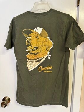 Columbia Olive Green Short-Sleeve Logo Tee
